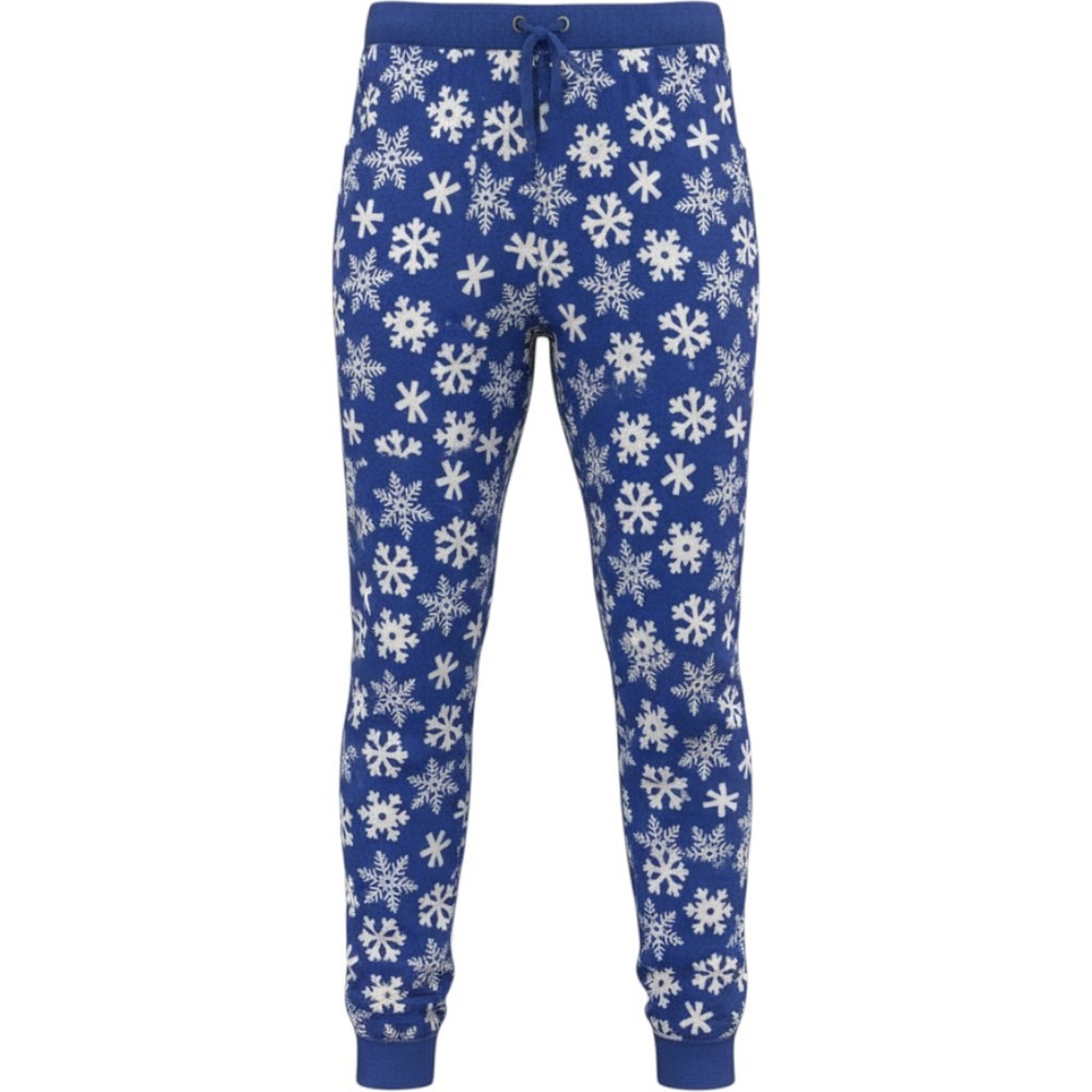 Hanna Andersson Womens Cotton Pajama Joggers S Blue Snowflake Print Lounge Pants